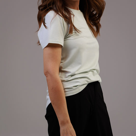 Short Sleeve Crew Neck T-shirt Frosted Mint