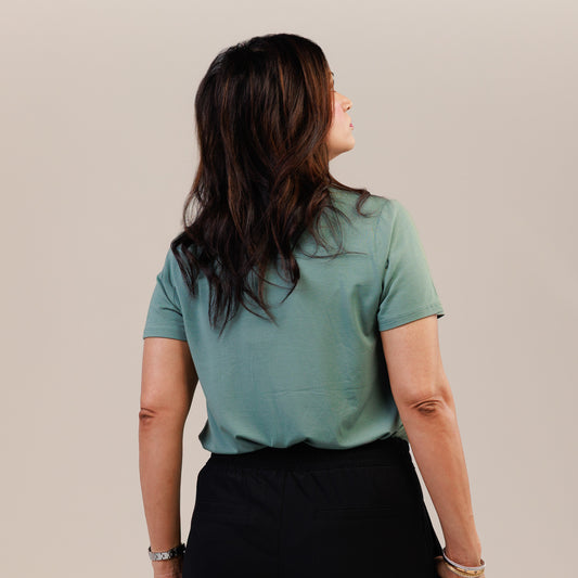 Short Sleeve Crew Neck T-shirt Desert Green