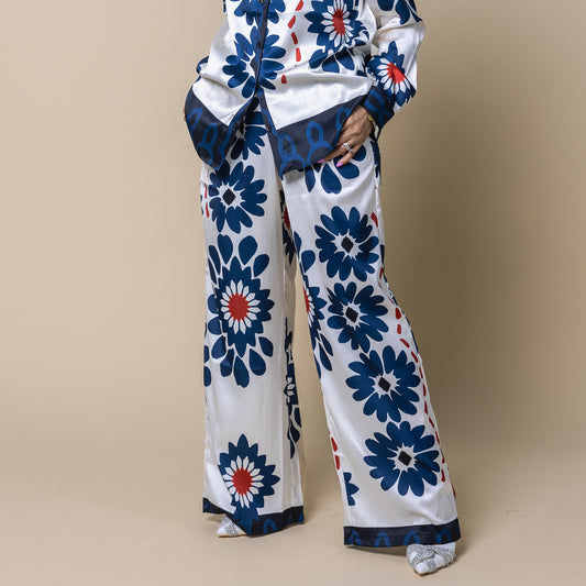 Floral Co-ord Wide Leg Pants