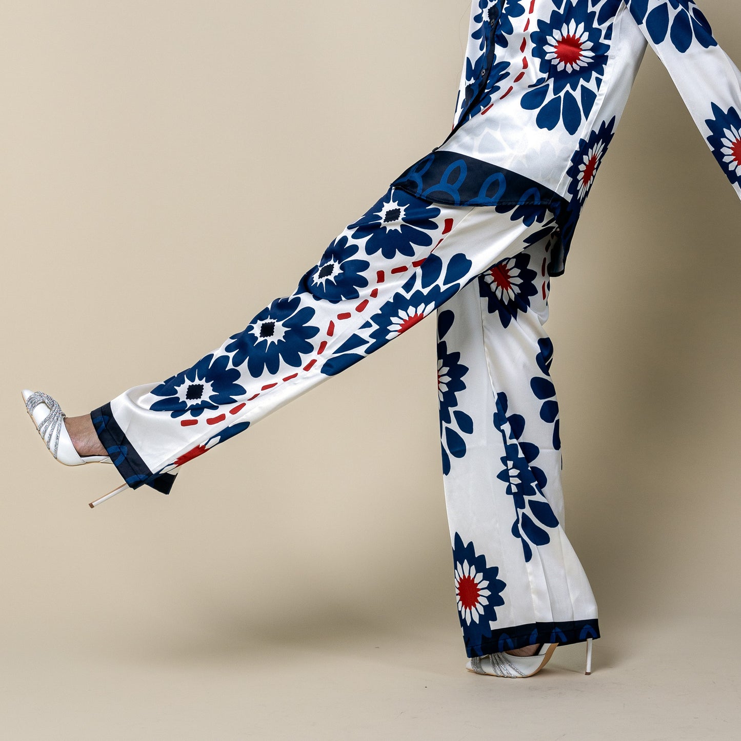Floral Co-ord Wide Leg Pants