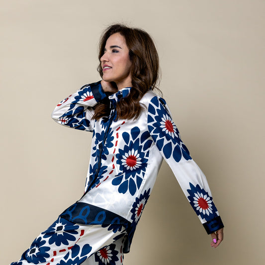 Floral Co-ord Long Sleeve Button Down Shirt
