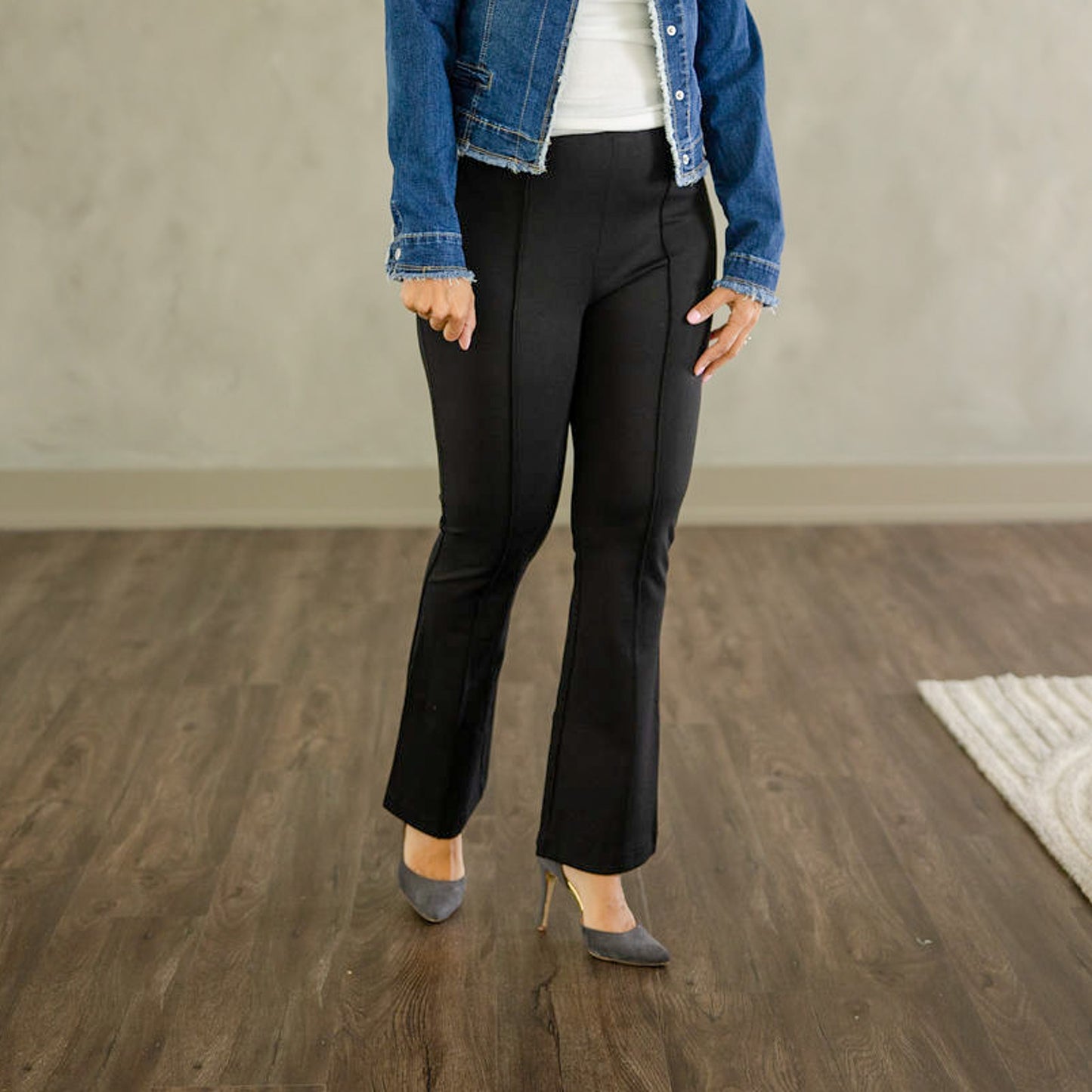 Micro Flare Pants Black