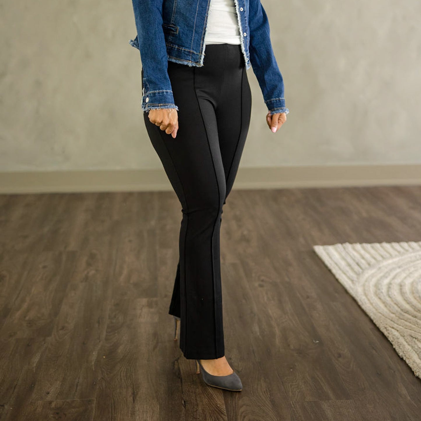 Micro Flare Pants Black
