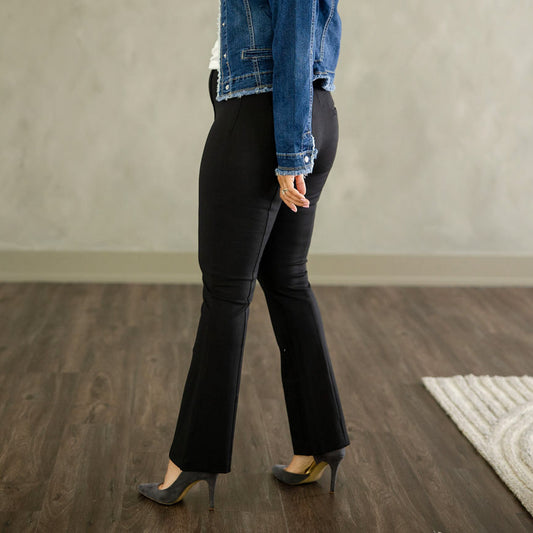 Micro Flare Pants Black