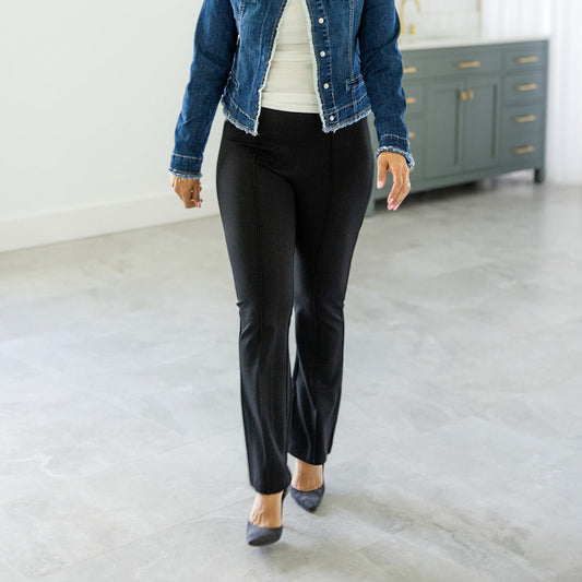 Micro Flare Pants Black