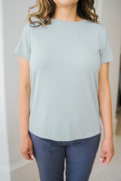 Short Sleeve Tencel T-shirt Sage